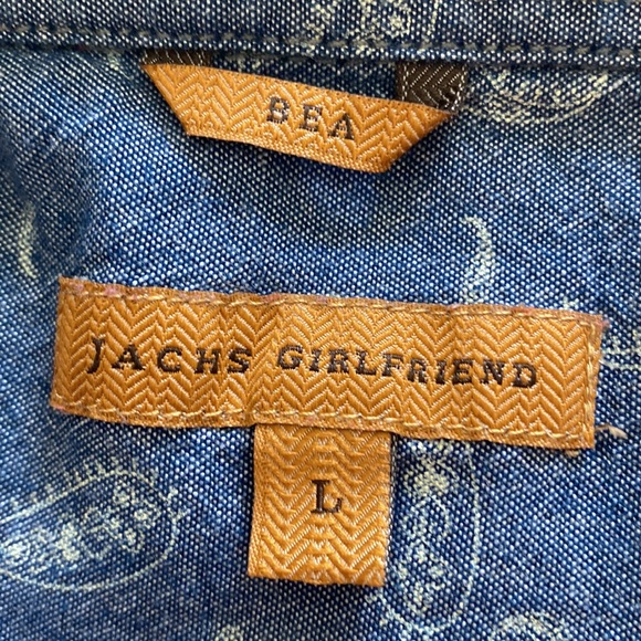 JACHS Girlfriend "Bea" Plaid Flannel Western Shirt w Pearl Snaps + MEASUREMENTS - Picture 3 of 11